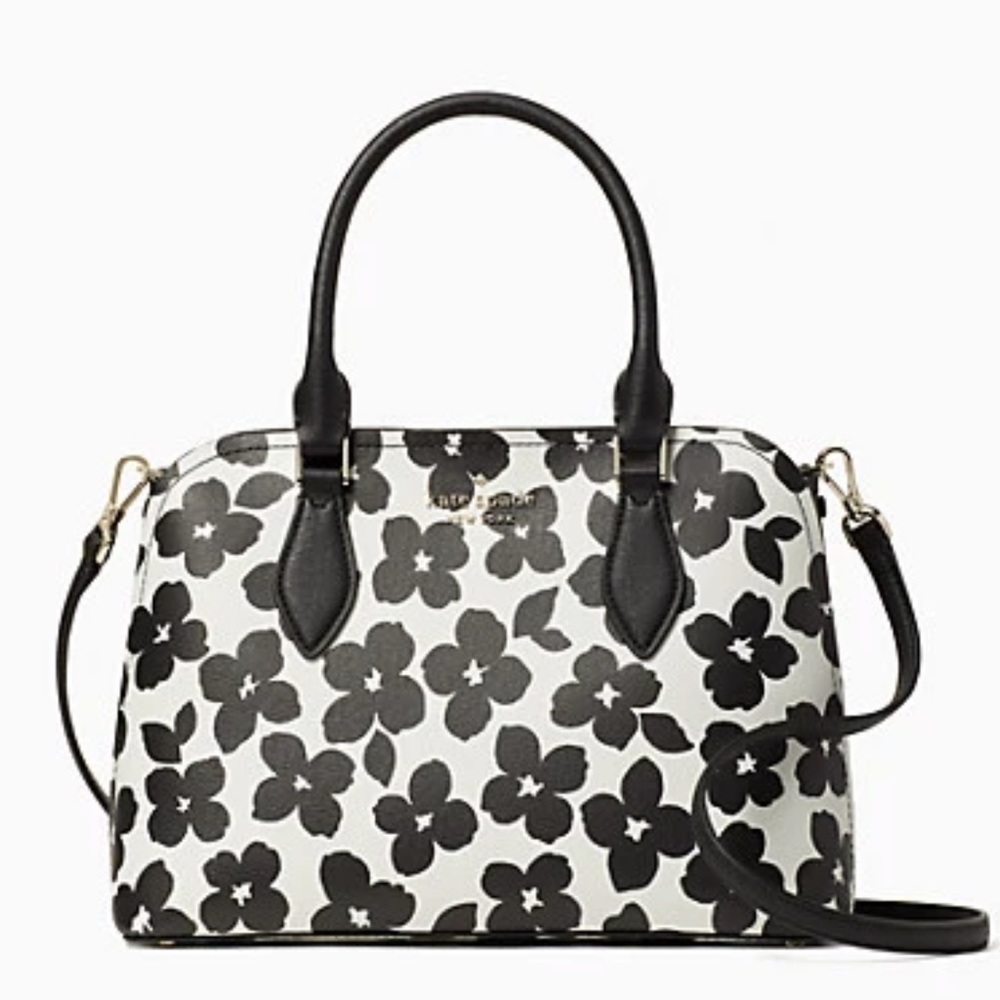 Kate Spade darcy graphic blooms small satchel - Picture 2 of 12